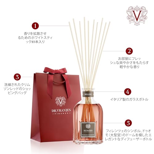 【直営】DR. VRANJES ドットール・ヴラニエス ディフューザー BELLINIベリーニ250ml ルームフレグランス リードディフューザー エレガントなオリジナルショッピングバッグ付き 【直営】DR. VRANJES ドットール・ヴラニエス ディフューザー BELLINIベリーニ250ml ルームフレグランス リードディフューザー エレガントなオリジナルショッピングバッグ付き