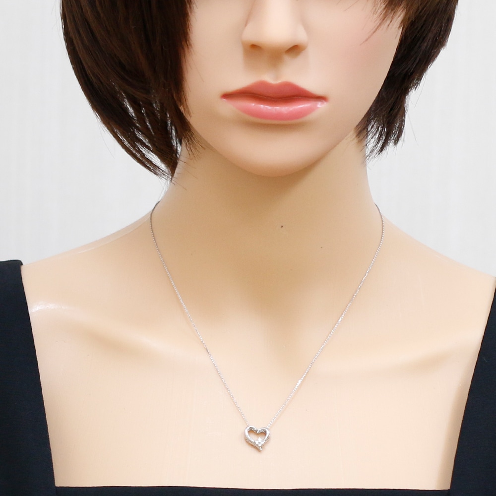 ネックレス Pt850プラチナ ダイヤモンド 中古 美品