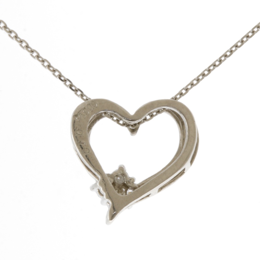 ネックレス Pt850プラチナ ダイヤモンド 中古 美品