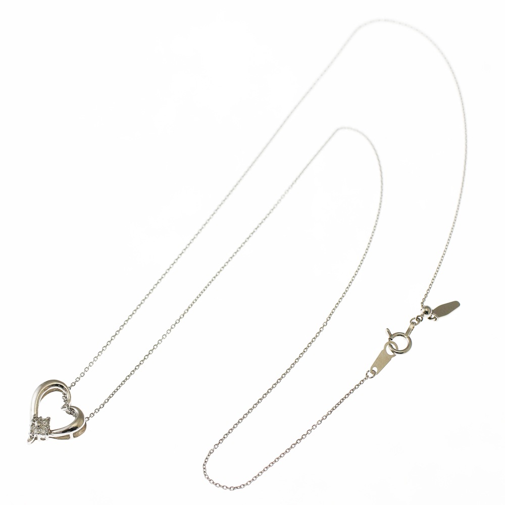 ネックレス Pt850プラチナ ダイヤモンド 中古 美品