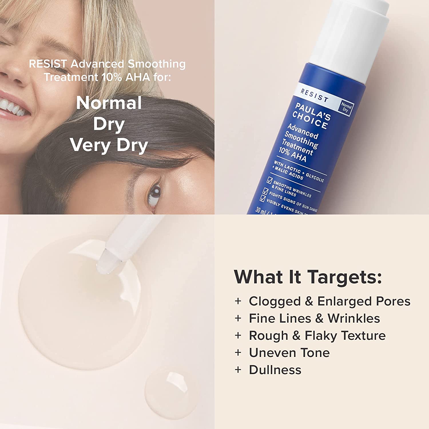 [公式] レジスト 10% AHA & 0.5% BHA トリートメント30ml / Lactic Glycolic Malic Acids 低刺激 無香料 角質除去 ピーリング 正規品 7651