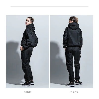 【送料無料】6倍発汗 サウナスーツ スポーツウェア レディース メンズ 2点セット 上下セット ダイエット