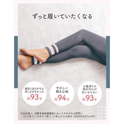 メディキュット フワッとキュッと パジャマ レギンス ネイビーグレー Lサイズ 2セット