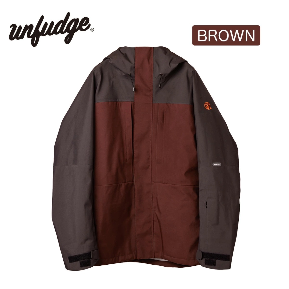 UNFUDGE アンファッジ PEEP JACKET BROWN 24-25 ボードウエア