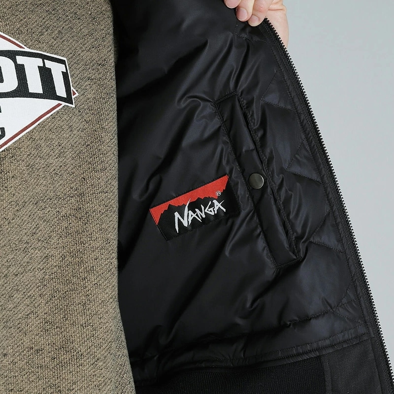 ショット×ナンガ メンズ ヒノック MA-1 Schott x NANGA HINOC MA-1 ダウンジャケット 冬