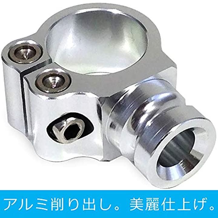 アルミ削り出し セパハン セパレート ハンドル 汎用 カスタムパーツ シルバー ブラック バイク 改造 銀 黒 フロントフォーク 接続(41mm, 41mm)