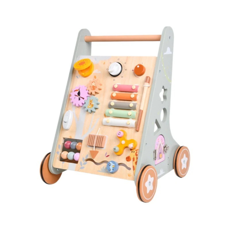 【急速出荷!】木製のベビーウォーカートロリーベビーウォーカートロリーウォーカートロリートイズギフト子供
