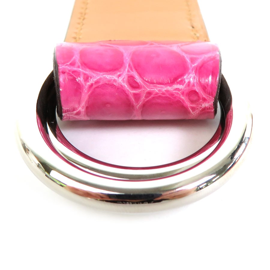 エルメス HERMES スカーフベルト ロマンス ポロサス フューシャピンク ユニセックス h29427f