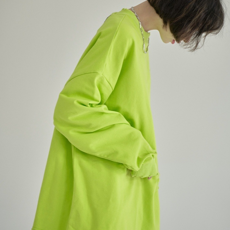 トップス Tシャツ カットソー プルオーバー 長袖 ラウンドネック ダメージ加工 かわいい 大人可愛い きれいめ シンプル 上品 おしゃれ かっこいい カジュアル レトロ ラフ ルーズ こなれ感 トップス Tシャツ カットソー プルオーバー 長袖 ラウンドネック ダメージ加工 かわいい 大人可愛い きれいめ シンプル 上品 おしゃれ かっこいい カジュアル レトロ ラフ ルーズ こなれ感