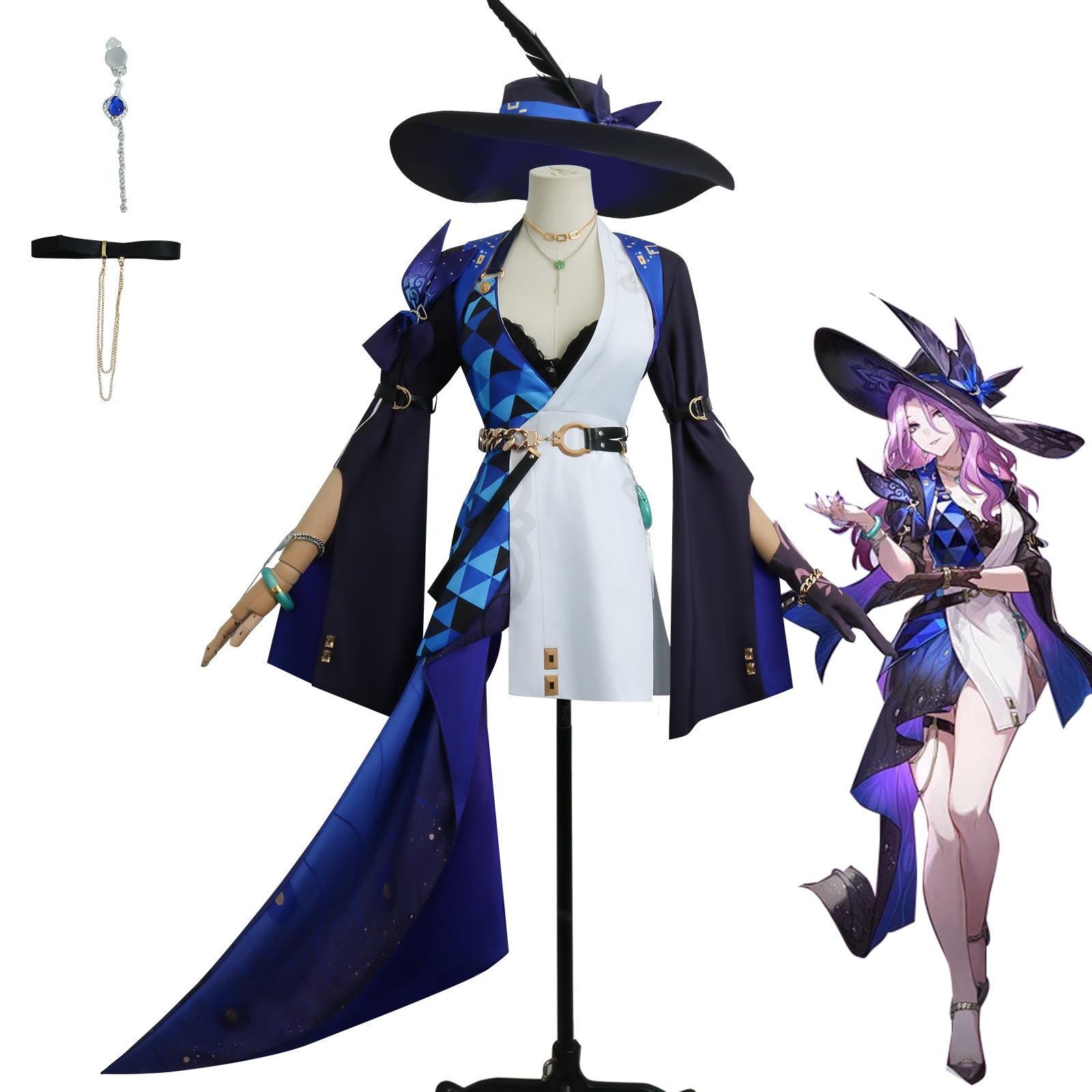 崩壊星穹鉄道cos服知更鳥日曜日流蛍素裳コスプレ衣装