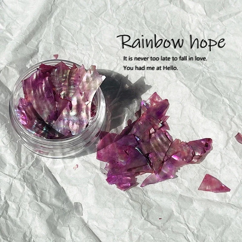 【1つ買うと1つ無料】【メガ割】lucky box Ins風超薄型光貝殻片3dネイルアート翼材料はを割って甲アクセサリー部品を着用しやすい