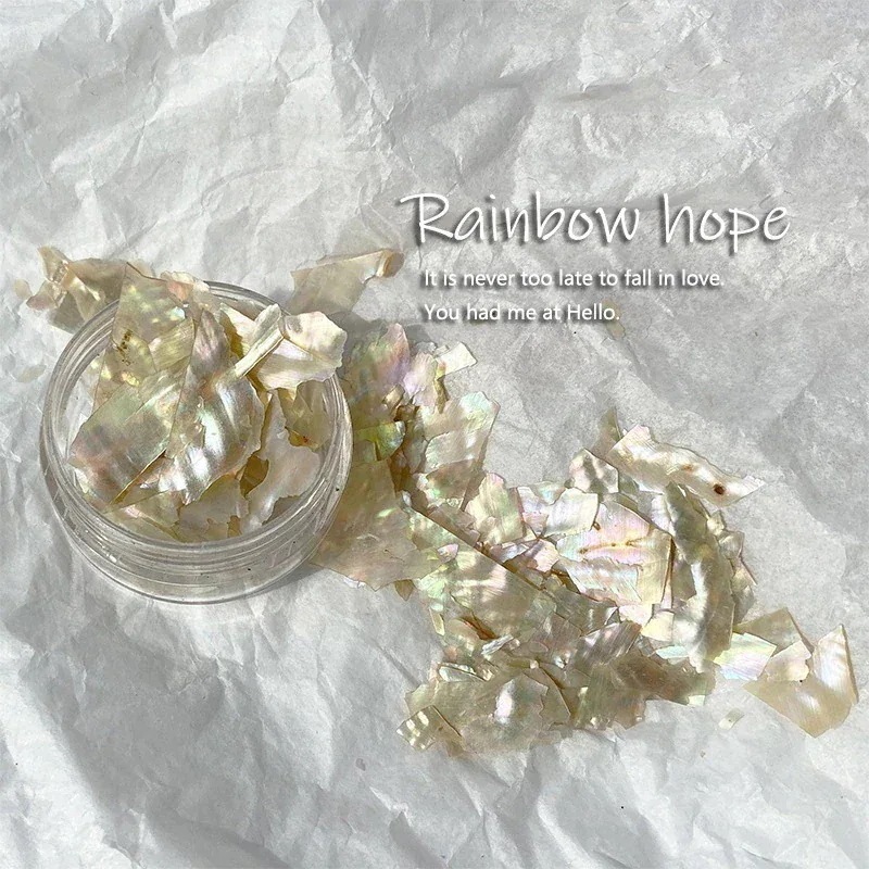 【1つ買うと1つ無料】【メガ割】lucky box Ins風超薄型光貝殻片3dネイルアート翼材料はを割って甲アクセサリー部品を着用しやすい