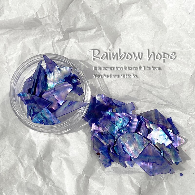 【1つ買うと1つ無料】【メガ割】lucky box Ins風超薄型光貝殻片3dネイルアート翼材料はを割って甲アクセサリー部品を着用しやすい