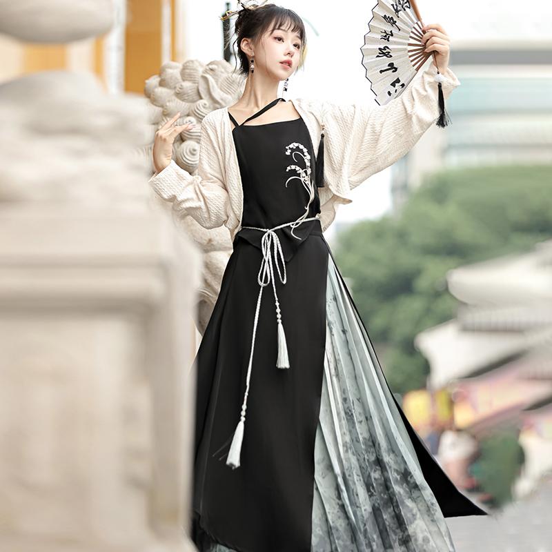 在库限りです! 特価【フルセット】デザインすずらん煙新韓国改良cos要素サスペンダーハーフスカートカーディガンセット 在库限りです! 特価【フルセット】デザインすずらん煙新韓国改良cos要素サスペンダーハーフスカートカーディガンセット