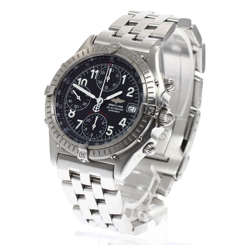 ブライトリング BREITLING A13350 クロノマット ブラックバード 自動巻き メンズ 箱付き_903645【中古】 ブライトリング BREITLING A13350 クロノマット ブラックバード 自動巻き メンズ 箱付き_903645【中古】