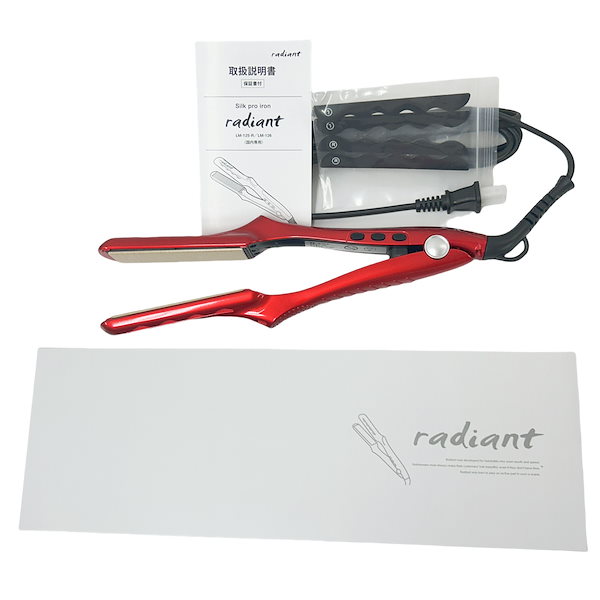 radiant 35mm ストレートヘアアイロン レッド 正規品　ラディアント 楽天市場】正規品！シリアル番号り！ラディアント（28mm／35mm