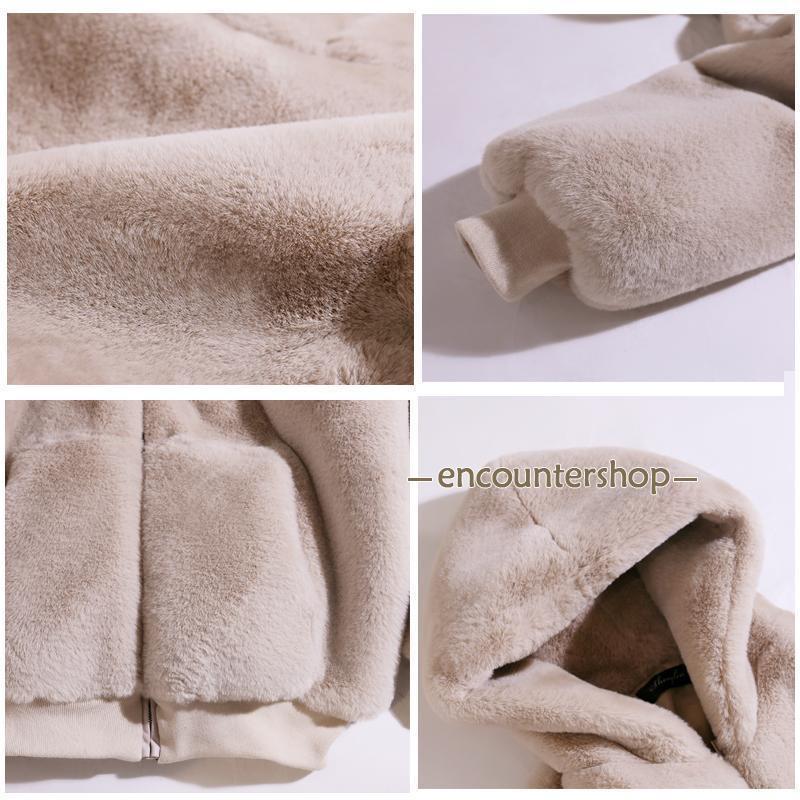 フリース レディース ボア フード付き パーカー ブルゾン 厚手 無地 防寒 保温 秋冬 体型カバー アウター フリース レディース ボア フード付き パーカー ブルゾン 厚手 無地 防寒 保温 秋冬 体型カバー アウター