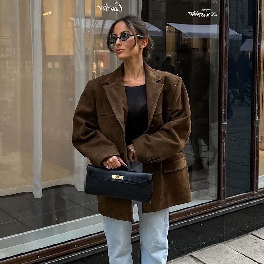 ダウンコート人気のコートの秋と冬の韓国語バージョン気質エレガントな女性のコートロングコート裏地厚めの生地チェック柄スーツジャケット冬OL通勤風や寒さ対策ロングコート