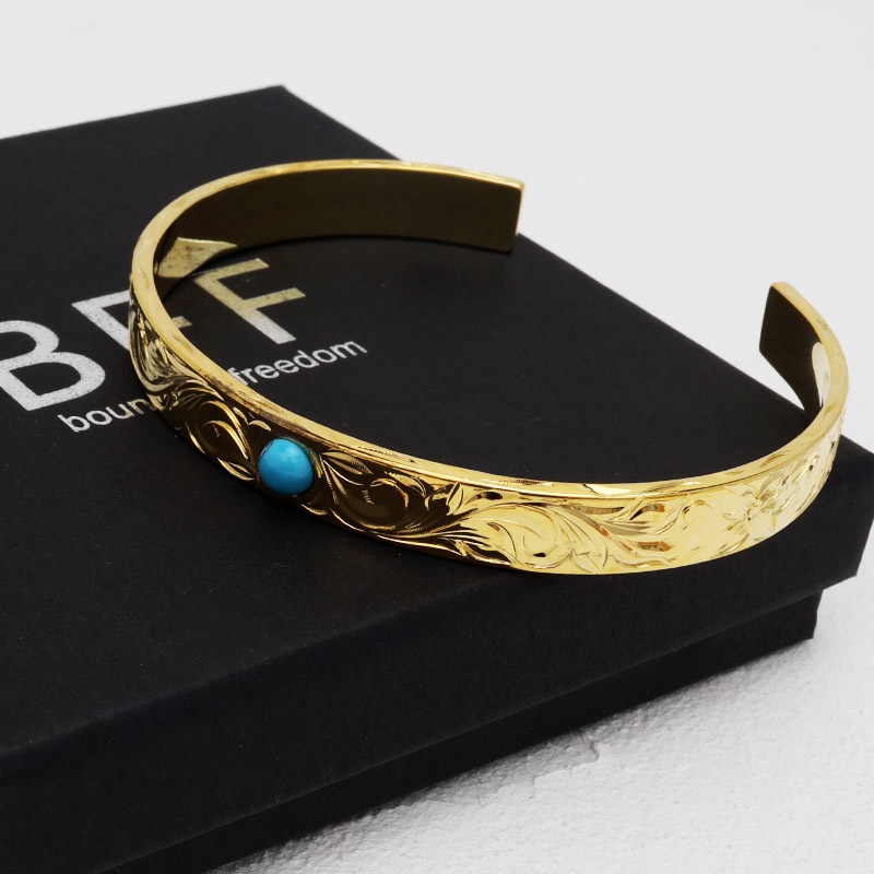 BFF ハワイアンバングル 幅8mm [bffb006-g]