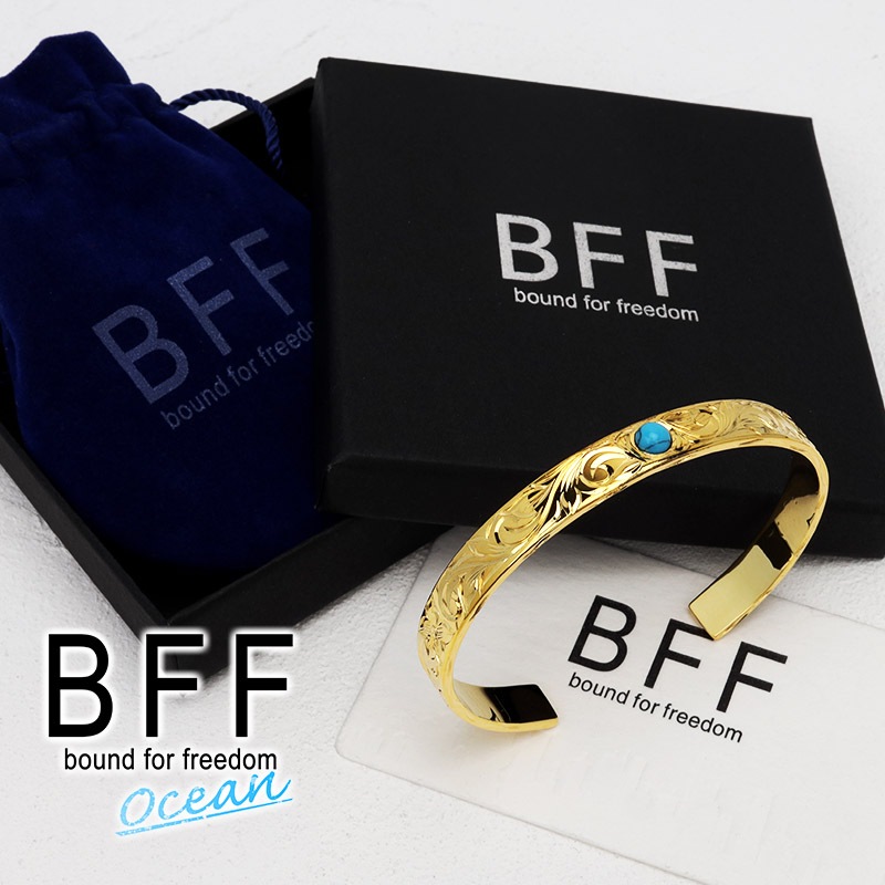 BFF ハワイアンバングル 幅8mm [bffb006-g]