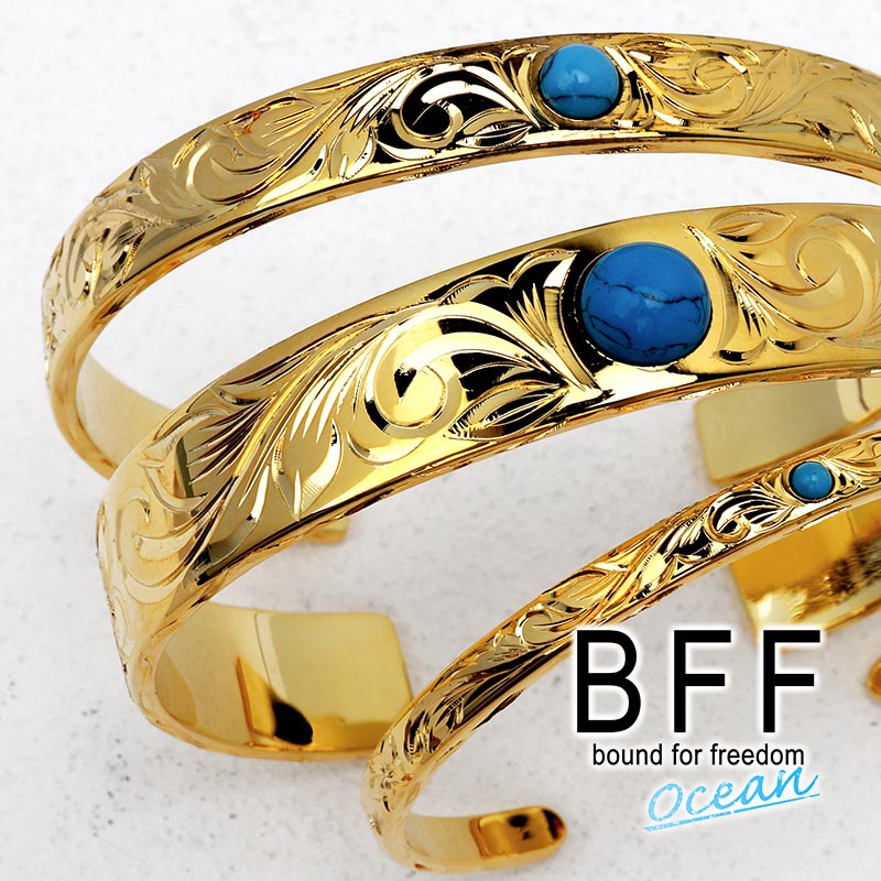 BFF ハワイアンバングル 幅8mm [bffb006-g]