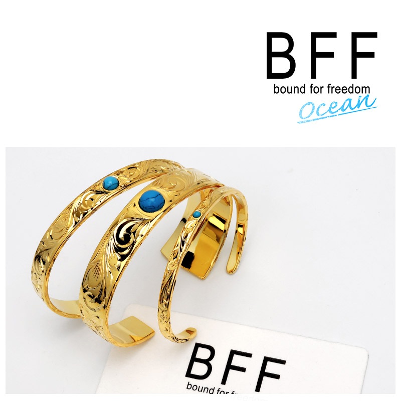BFF ハワイアンバングル 幅8mm [bffb006-g]