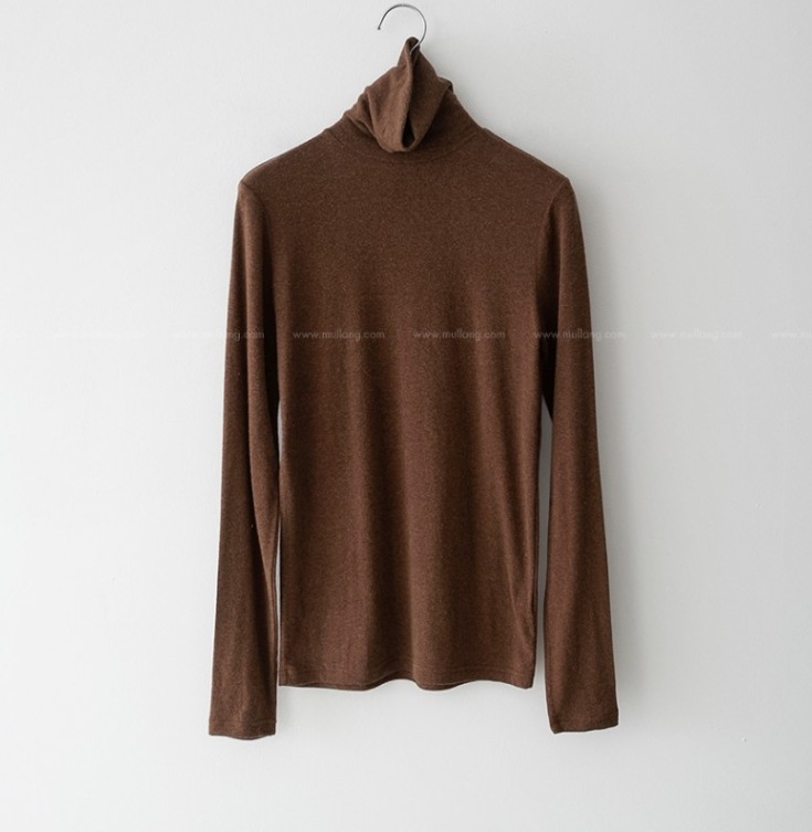 ハイネックニットシャツ トップス Tシャツ シャツ プルオーバー