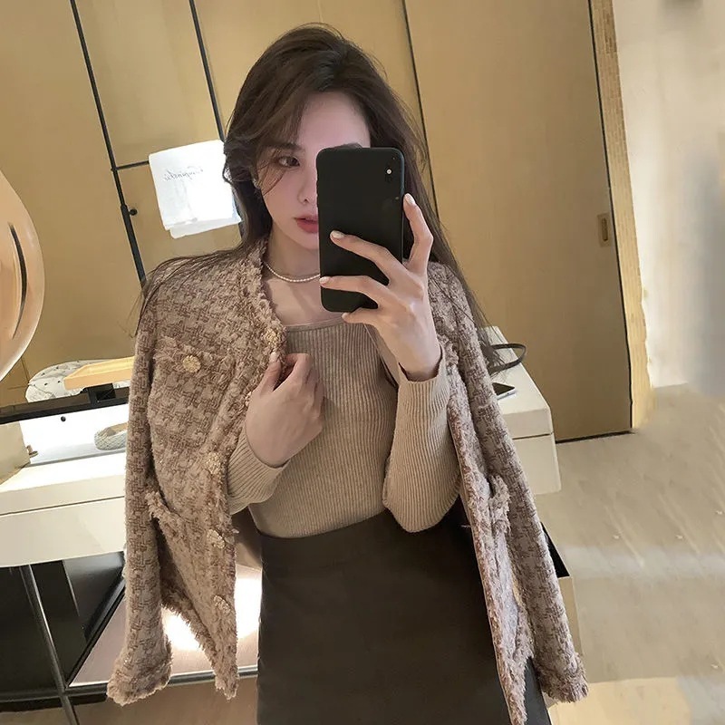 韓国ファッション春秋新作ジャケットジャケッ ショット丈 丸ネックライダース 韓国ファッション春秋新作ジャケットジャケッ ショット丈 丸ネックライダース