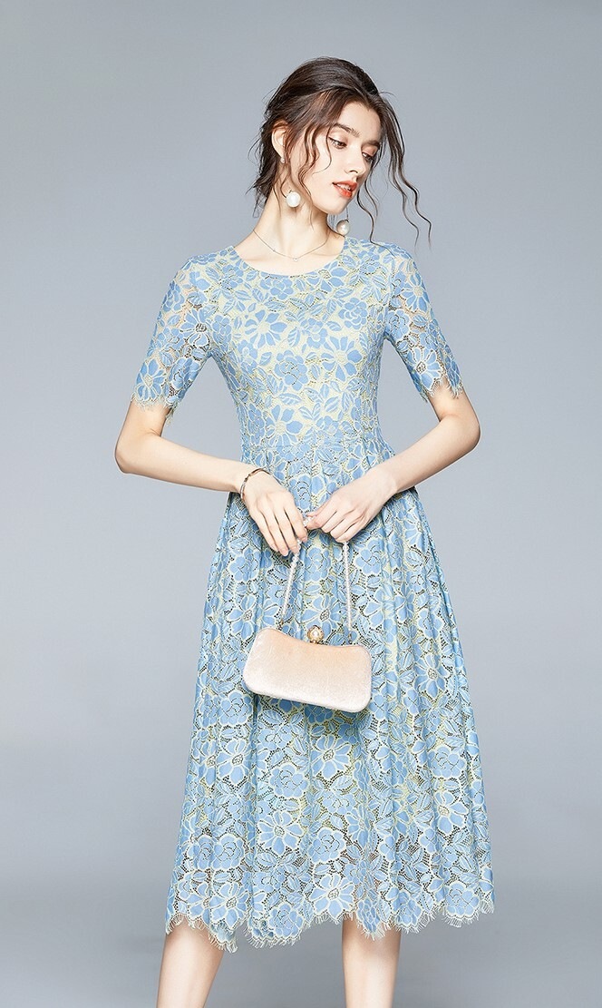 ワンピース 半袖 春 夏 秋 春夏 きれいめ フォーマル aライン Aライン フレア ワンピドレス 膝下 ミモレ丈 ミディアム丈 五分袖 クルーネック 襟なし フレア スリム 細身 ストレート レース ワンピース 半袖 春 夏 秋 春夏 きれいめ フォーマル aライン Aライン フレア ワンピドレス 膝下 ミモレ丈 ミディアム丈 五分袖 クルーネック 襟なし フレア スリム 細身 ストレート レース