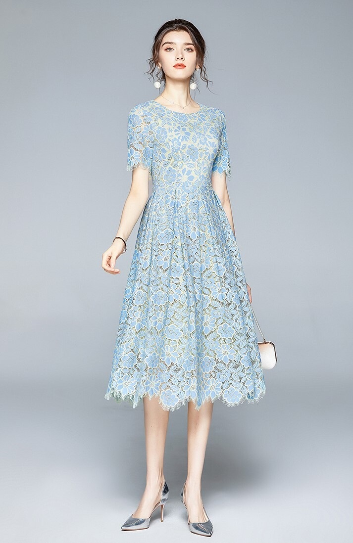 ワンピース 半袖 春 夏 秋 春夏 きれいめ フォーマル aライン Aライン フレア ワンピドレス 膝下 ミモレ丈 ミディアム丈 五分袖 クルーネック 襟なし フレア スリム 細身 ストレート レース ワンピース 半袖 春 夏 秋 春夏 きれいめ フォーマル aライン Aライン フレア ワンピドレス 膝下 ミモレ丈 ミディアム丈 五分袖 クルーネック 襟なし フレア スリム 細身 ストレート レース