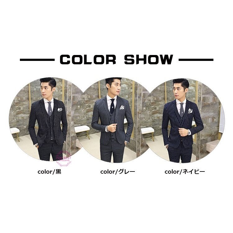 3ピーススーツ ビジネススーツ メンズ スーツ 2つボタン チェック柄 カジュアルスーツ セットアッ