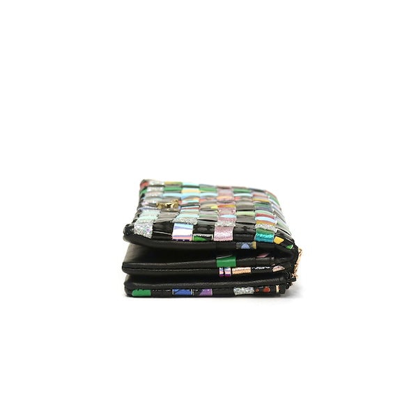 Qoo10] ツモリチサト 長財布 エポネコメッシュ 二つ折り 本革