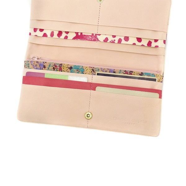 Qoo10] ツモリチサト 長財布 エポネコメッシュ 二つ折り 本革