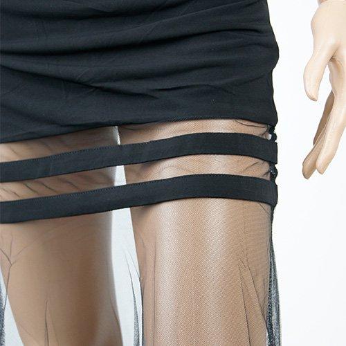 キャバドレス ナイトドレス ロングドレス フレア Aラインウエストカット ノースリーブ シースルー チュール メッシュ Vネック レディース ブラック グラシア キャバドレス ナイトドレス ロングドレス フレア Aラインウエストカット ノースリーブ シースルー チュール メッシュ Vネック レディース ブラック グラシア