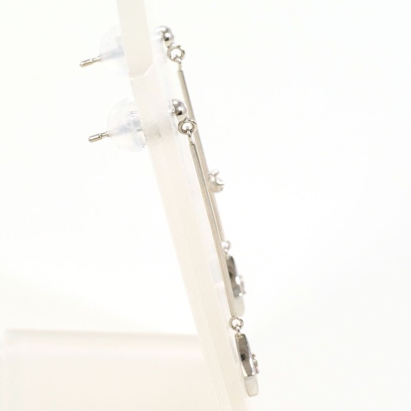 K18 18金 WG ホワイトゴールド ピアス ダイヤ 総重量約1.0g ジュエリー 中古 K18 18金 WG ホワイトゴールド ピアス ダイヤ 総重量約1.0g ジュエリー 中古
