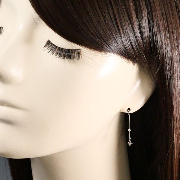 K18 18金 WG ホワイトゴールド ピアス ダイヤ 総重量約1.0g ジュエリー 中古 K18 18金 WG ホワイトゴールド ピアス ダイヤ 総重量約1.0g ジュエリー 中古