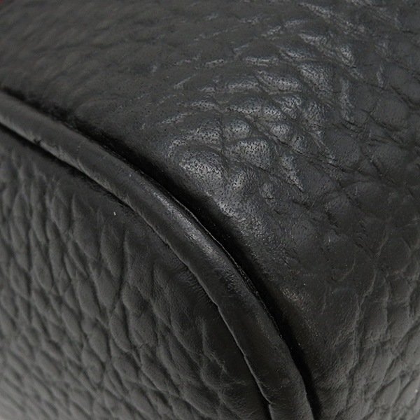 ルイヴィトン LOUIS VUITTON トートバッグ カバ ヴェイル ウール レザー ブラック×レッド シルバー金具 黒 赤 M95241 AR0076【中古】