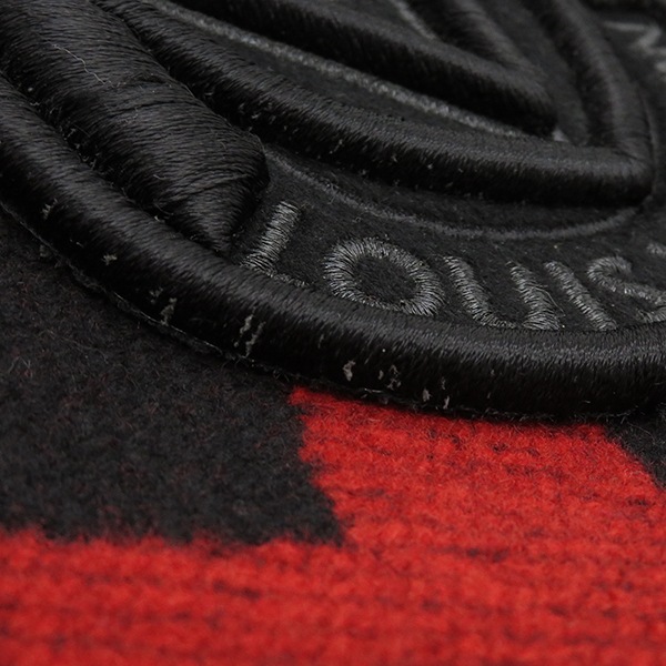 ルイヴィトン LOUIS VUITTON トートバッグ カバ ヴェイル ウール レザー ブラック×レッド シルバー金具 黒 赤 M95241 AR0076【中古】