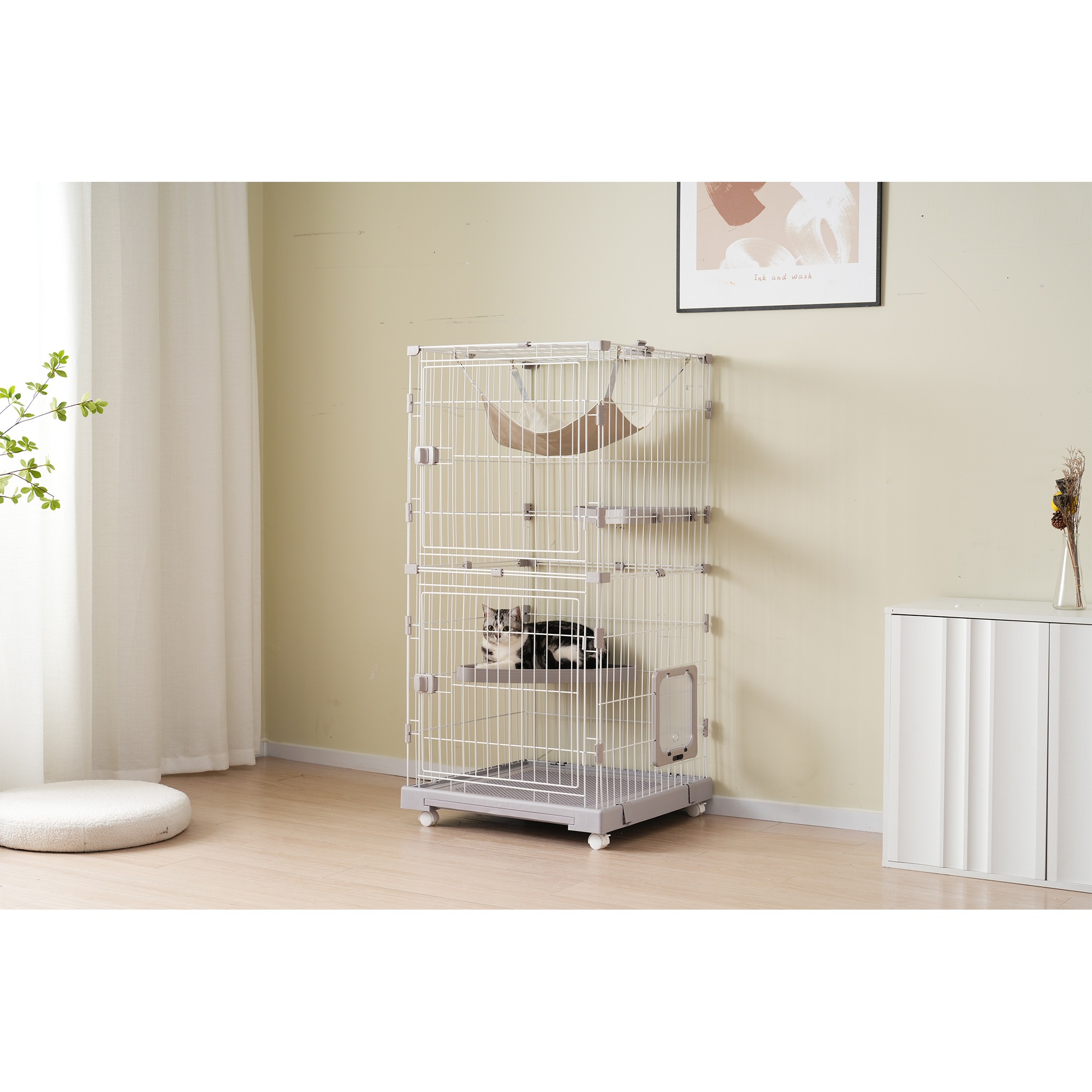 猫 掃除しやすいトレーケージ キャットケージ 2段 多頭飼い 引き出しトレー 自由組み合わせ 猫ドア キャットハウス ペット ゲージ 猫 ゲージ 大型 キャスター付き ハンモックネコ ハウス 留守 猫 掃除しやすいトレーケージ キャットケージ 2段 多頭飼い 引き出しトレー 自由組み合わせ 猫ドア キャットハウス ペット ゲージ 猫 ゲージ 大型 キャスター付き ハンモックネコ ハウス 留守