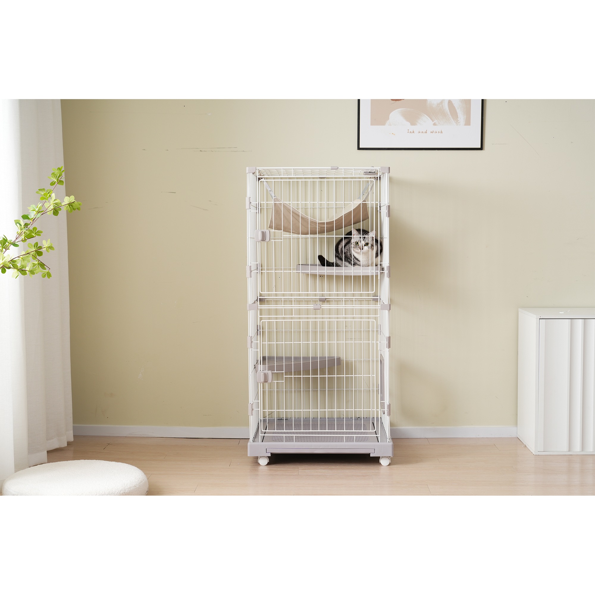 猫 掃除しやすいトレーケージ キャットケージ 2段 多頭飼い 引き出しトレー 自由組み合わせ 猫ドア キャットハウス ペット ゲージ 猫 ゲージ 大型 キャスター付き ハンモックネコ ハウス 留守 猫 掃除しやすいトレーケージ キャットケージ 2段 多頭飼い 引き出しトレー 自由組み合わせ 猫ドア キャットハウス ペット ゲージ 猫 ゲージ 大型 キャスター付き ハンモックネコ ハウス 留守