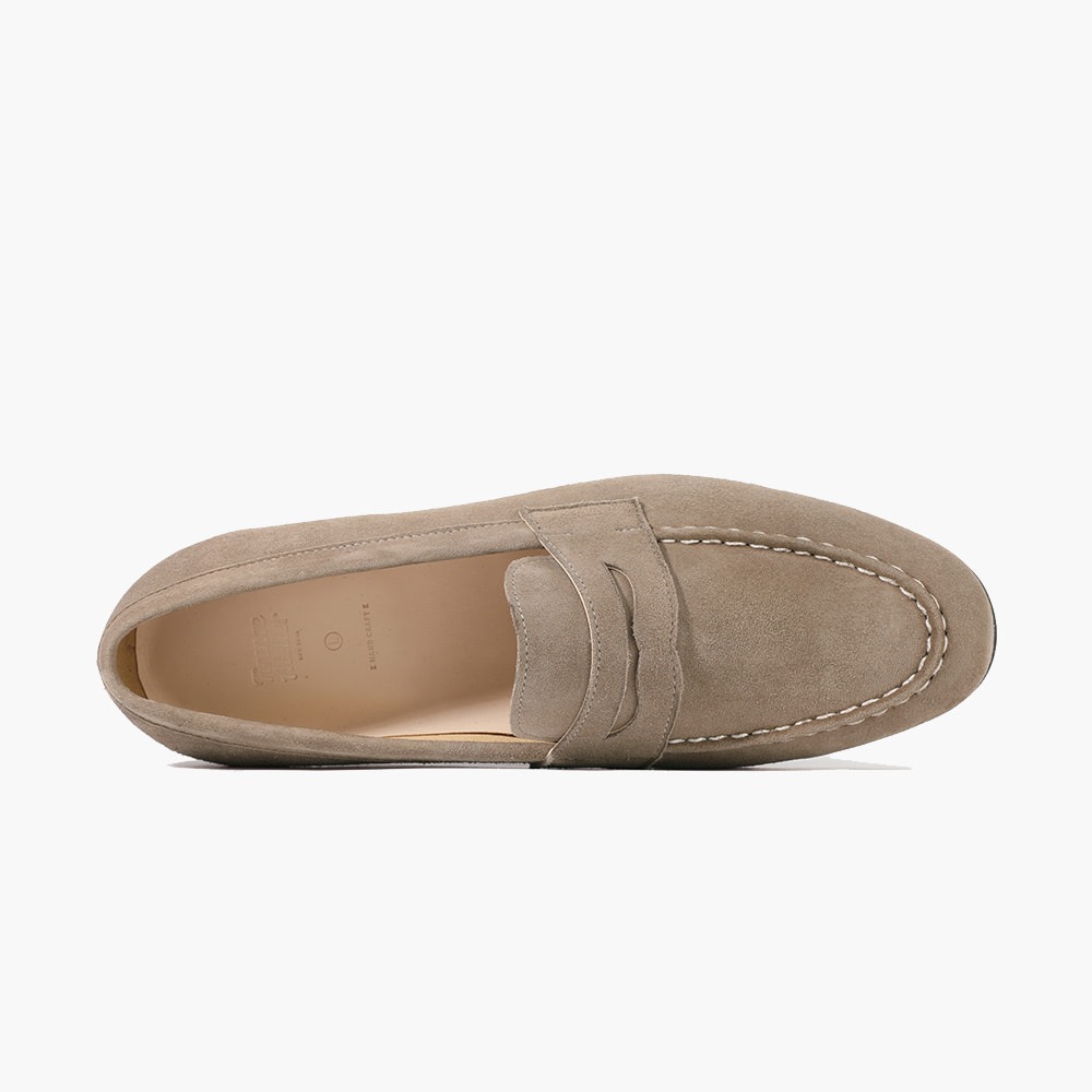 スエード ペニーローファーメンズ 本革 Uチップ ローファー メンズ 軽量 韓国ファッション靴 AB