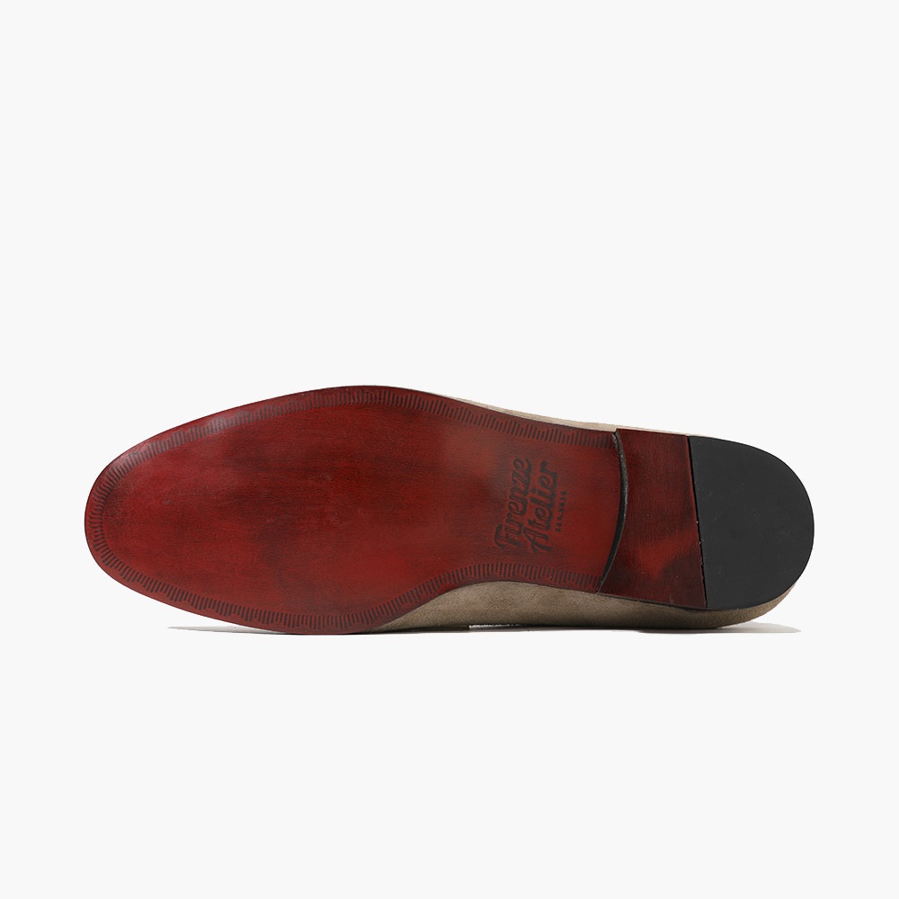 スエード ペニーローファーメンズ 本革 Uチップ ローファー メンズ 軽量 韓国ファッション靴 AB