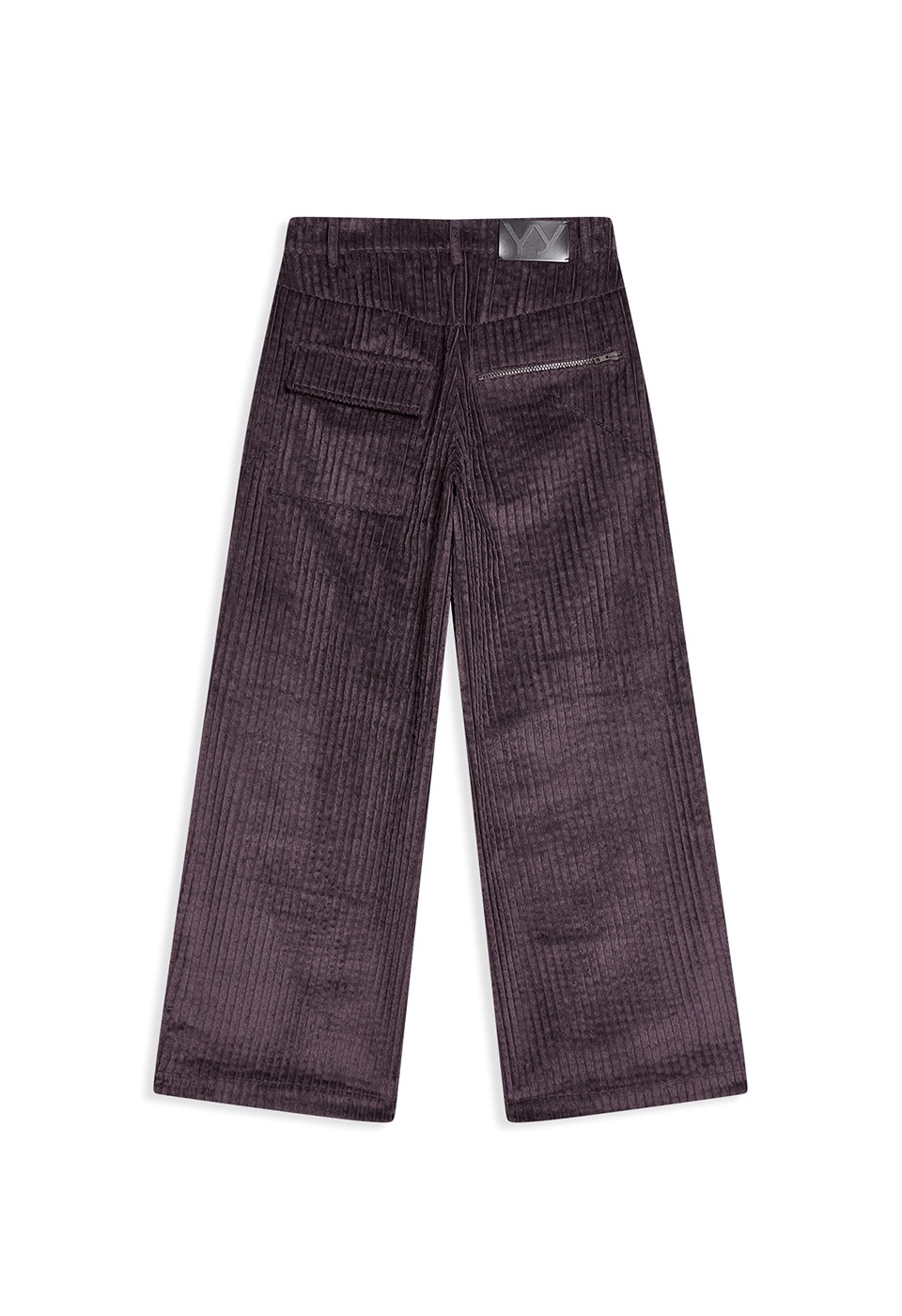 OPEN Yy】 CORDUROY WIDE-LEG PANTS : BURGUNDY