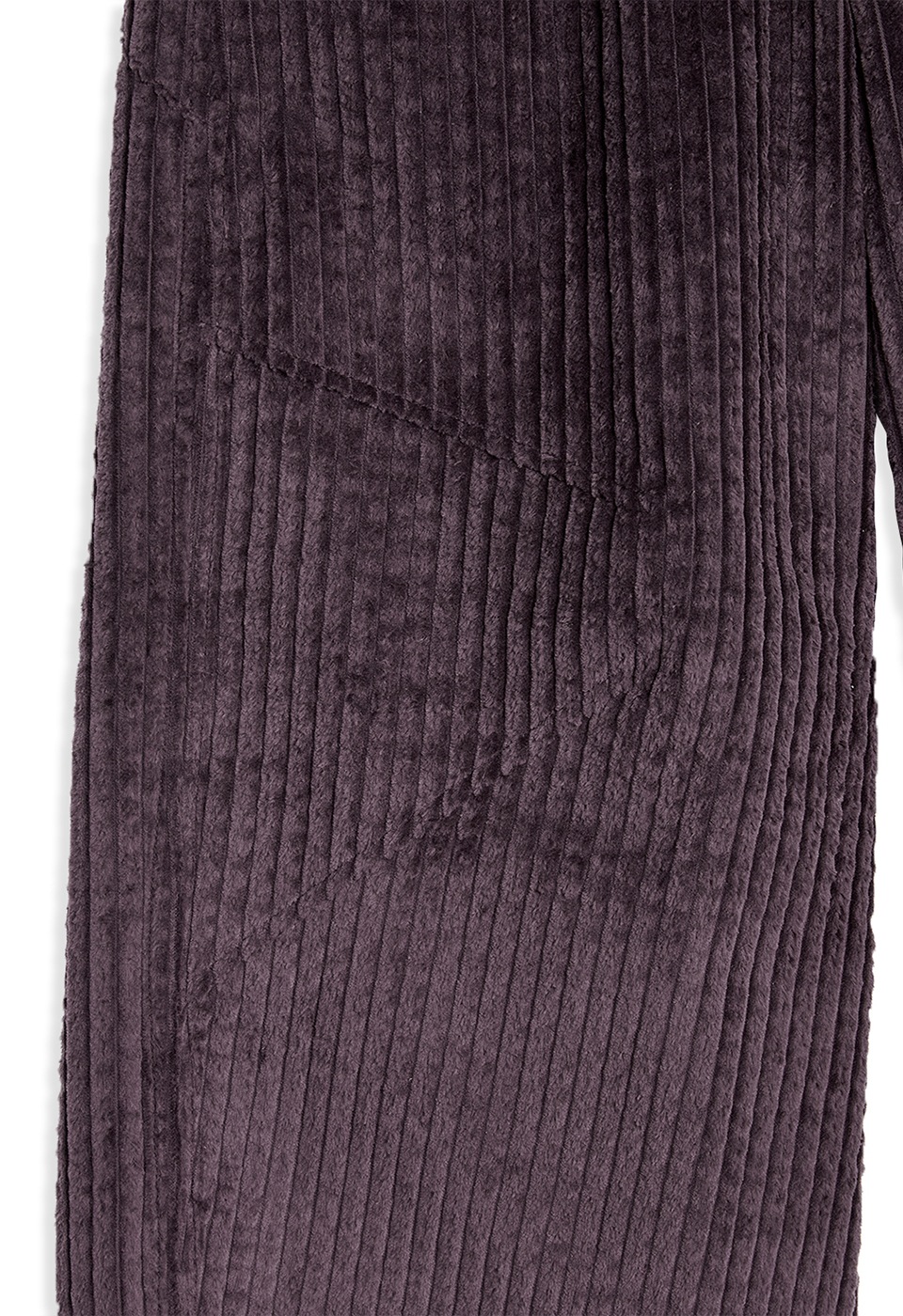 OPEN Yy】 CORDUROY WIDE-LEG PANTS : BURGUNDY
