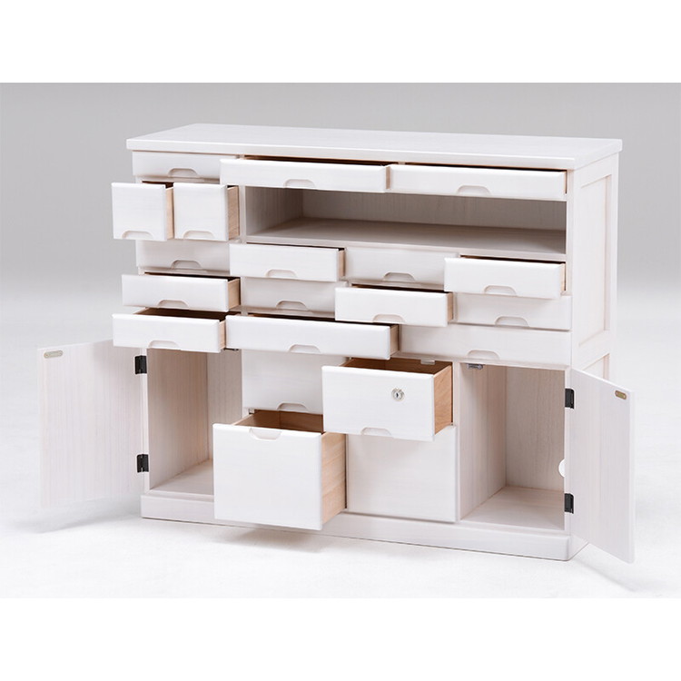 棚 ラック 扉付き キャビネット 鍵 リビングチェスト 小物入れ 完成品 引き出し タンス サイドボード 貴重品入れ 天然木 桐材 幅93cm 棚 ラック 扉付き キャビネット 鍵 リビングチェスト 小物入れ 完成品 引き出し タンス サイドボード 貴重品入れ 天然木 桐材 幅93cm