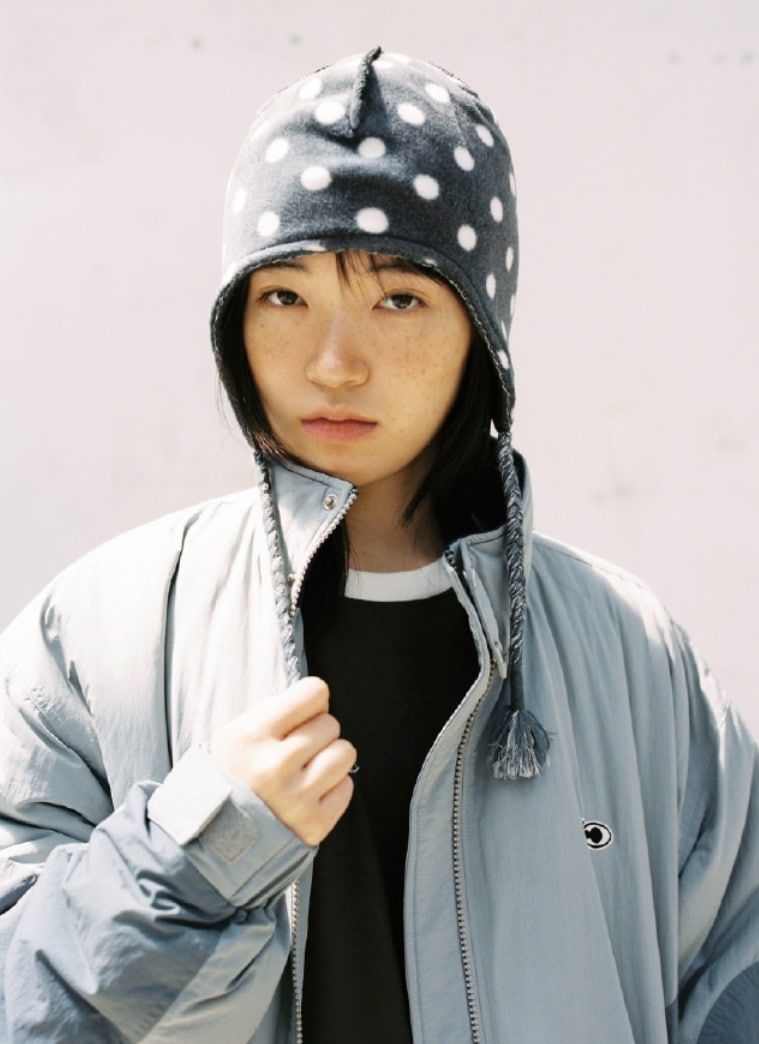 aeae EARFLAP BEANIE BLACK ビーニー aeae EARFLAP BEANIE