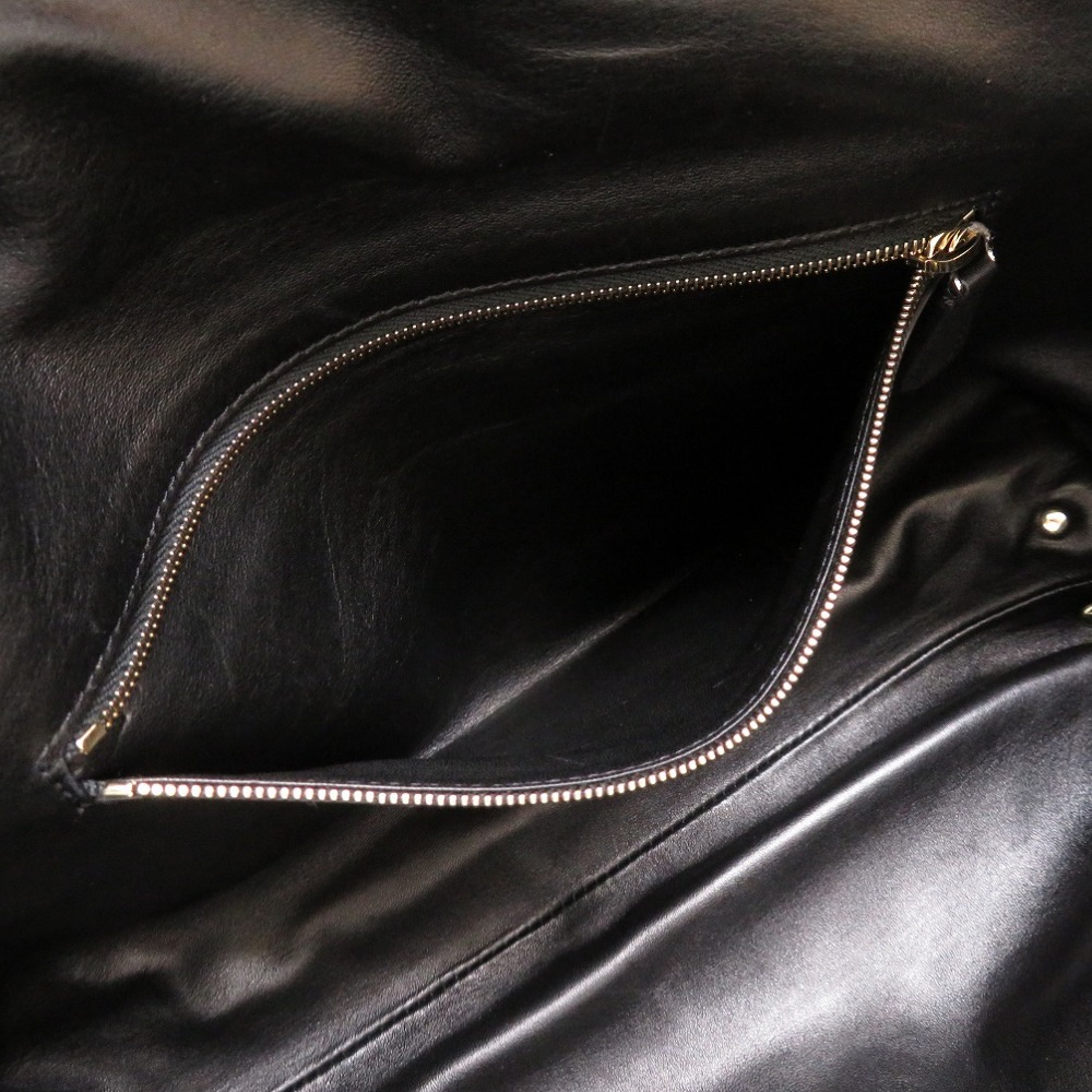 美品 ダンテ クラッチ XL クラッチバッグ レザー/レザー ブラック 0031【中古】 レディース