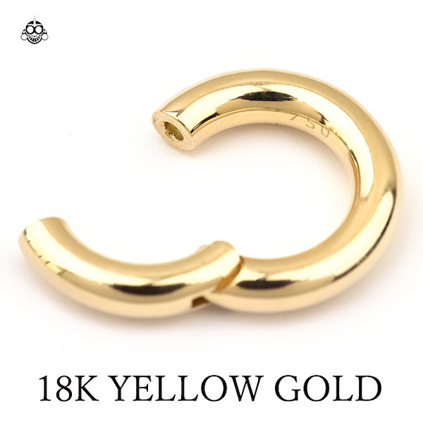 Qoo10] ボディピアス K18 10G 18金ゴー