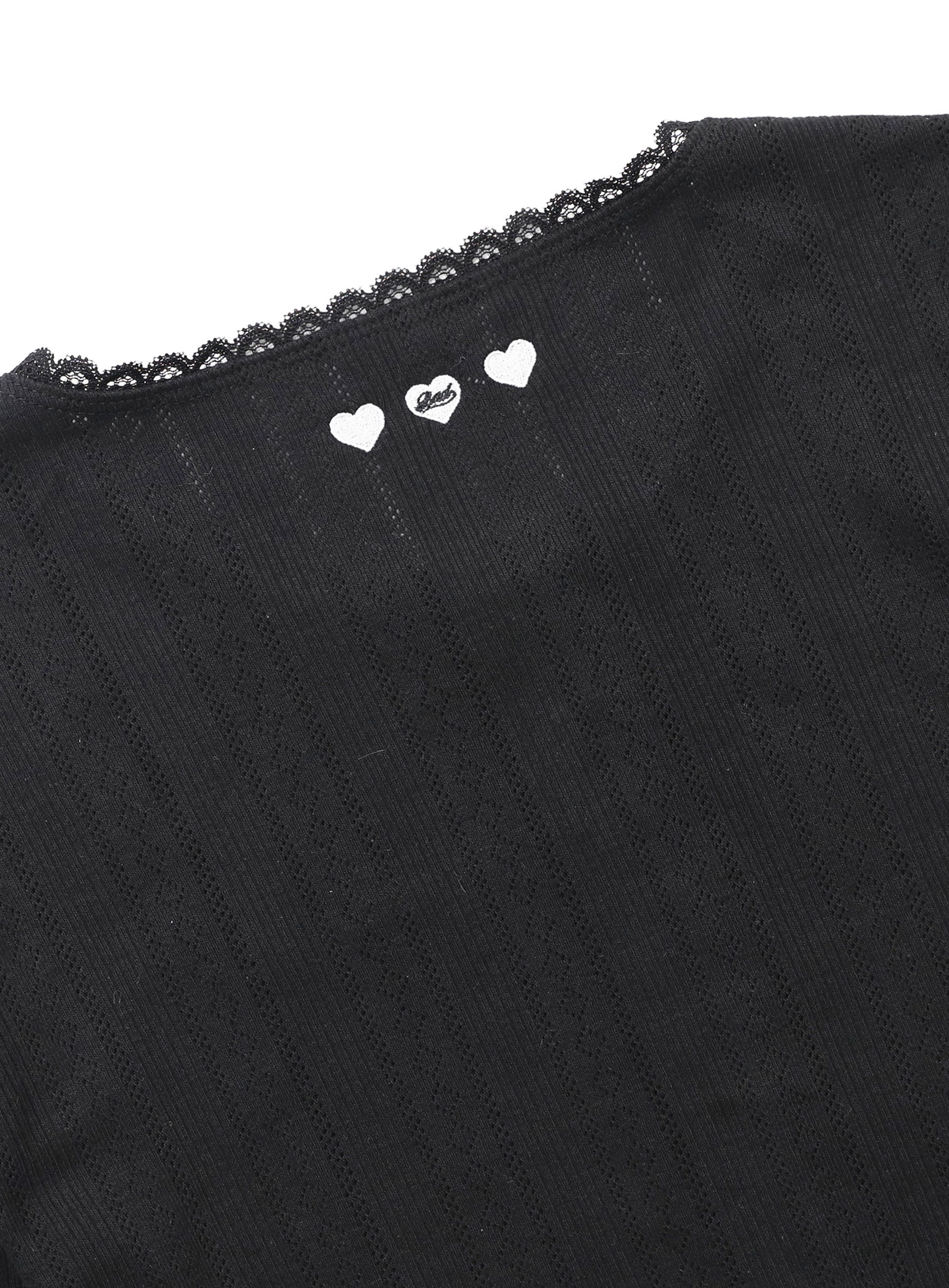 【BADBLOOD】 CLASSIC LOGO POINTEL CREWNECK CARDIGAN : BLACK