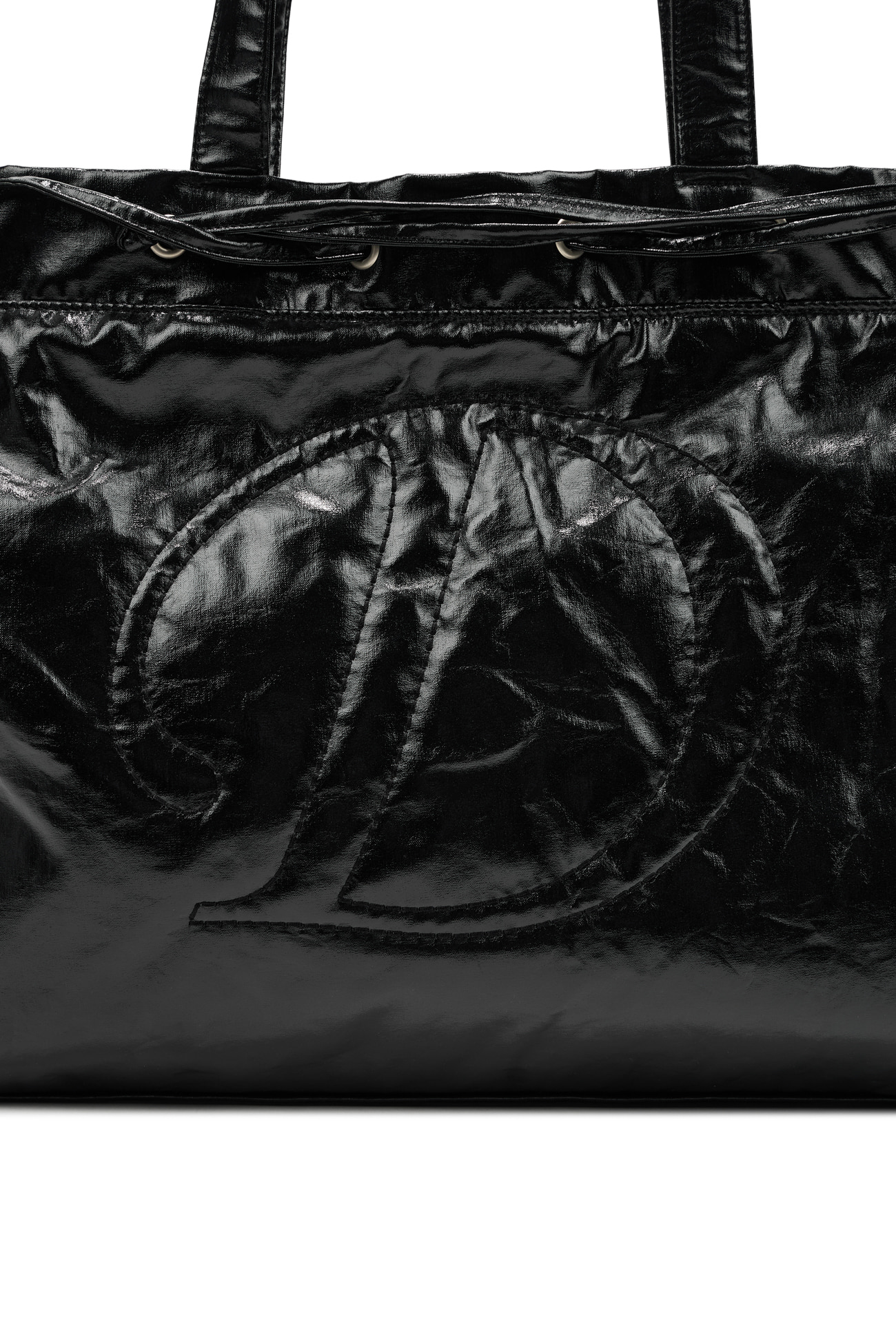 DEINET】 D STITCH PADDING BAG : BLACK DEINET】 D STITCH PADDING BAG : BLACK